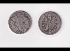Silbermünze Kaiserreich 1 Mark 1875 A Jäger Nr. 9 /140