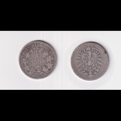 Silbermünze Kaiserreich 1 Mark 1875 F Jäger Nr. 9 /138