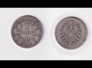 Silbermünze Kaiserreich 1 Mark 1875 D Jäger Nr. 9 /2