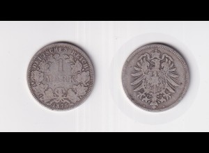 Silbermünze Kaiserreich 1 Mark 1875 A Jäger Nr. 9 /6