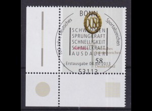 Bund 2999 Eckrand links unten Deutsches Sportabzeichen 58 C ESST Bonn