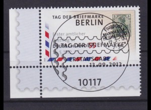 Bund 2954 Eckrand links unten Tag der Briefmarke 55 C ESST Berlin