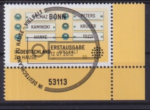 Bund 2941 Eckrand rechts unten In Deutschland zu Hause 55 C ESST Bonn