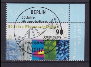 Bund 2622 Eckrand rechts oben 50 Jahre Wissenschaftsrat 90 C ESST Berlin
