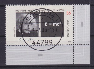 Bund 2475 Eckrand rechts unten Albert Einstein 55 C ESST Bochum