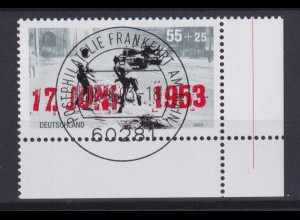 Bund 2342 Eckrand rechts unten Volksaufstand 17. Juni 1953 55 C ESST Frankfurt