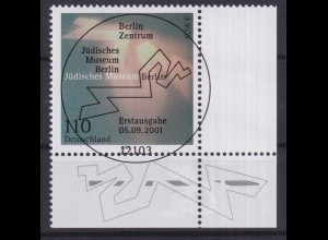 Bund 2216 Eckrand rechts unten Jüdisches Museum Berlin 110 Pf/0,56 € ESST Berlin