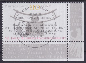 Bund 2214 Eckrand rechts unten Bundesverfassungsgericht 110 Pf/ 56 C ESST Berlin