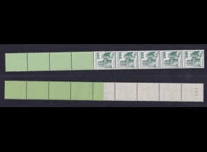 Berlin 590 RE 5+4 grün planatol Burgen+Schlösser 230 Pf ** alte Fluoreszenz