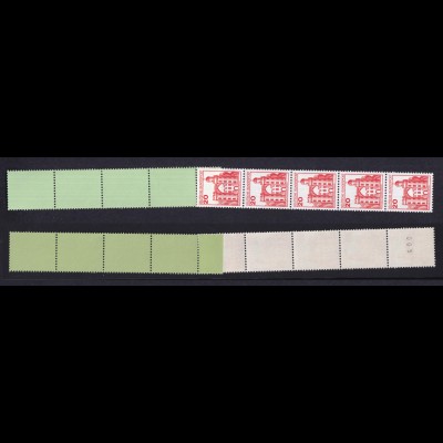 Bund 995 RE 5+4 grün dextrin Burgen+Schlösser 20 Pf postfrisch alte Fluoreszenz 