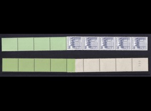 Bund 913 RE 5+4 grün planatol Burgen+Schlösser 10 Pf postfrisch alte Fluoreszenz