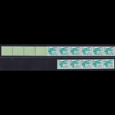 Bund 915 RE 11+4 grün dextrin Burgen+Schlösser 40 Pf postfrisch alte Fluoreszenz