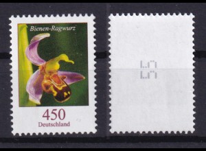 Bund 3191 RM mit ungerader Nummer Blumen Bienen-Ragwurz 450 Cent postfrisch