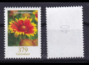 Bund 3399 RM mit gerader Nummer Blumen Kokardenblume 379 Cent postfrisch