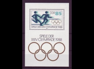 DDR Block 94 Spiele der XXIV. Olympiade 1988 85 Pf postfrisch