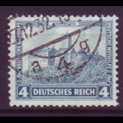 Deutsches Reich 474 Dt. Nothilfe Burgen und Schlösser 4+ 2 Pf gestempelt 1932 /1