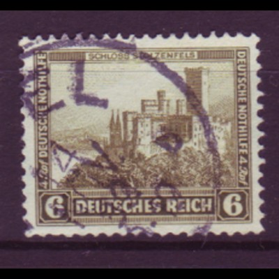 Deutsches Reich 475 Dt. Nothilfe Burgen und Schlösser 6+ 4 Pf gestempelt /1