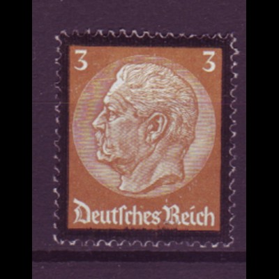 Deutsches Reich 548 Tod von Paul von Hindenburg 3 Pf postfrisch