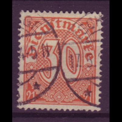 Deutsches Reich Dienst D 20 Einzelmarke 30 Pf gestempelt /2