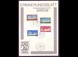 Bund 964-967 Sonderblatt NAPOSTA `78 Frankfurt am Main