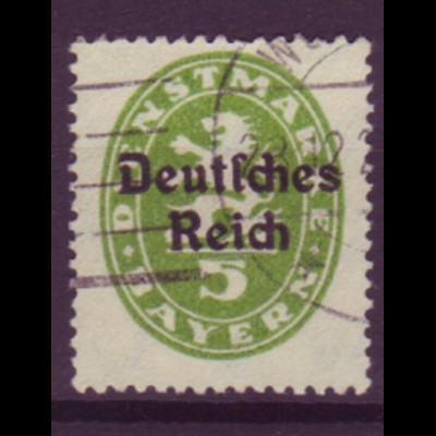 Deutsches Reich Dienst D 34 Einzelmarke 5 Pf gestempelt 23.12 /3