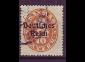 Deutsches Reich Dienst D 35 Einzelmarke 10 Pf gestempelt /4
