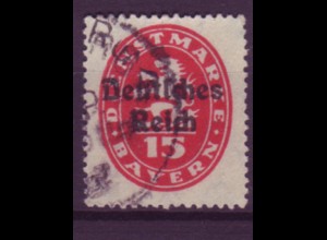 Deutsches Reich Dienst D 36 Einzelmarke 15 Pf gestempelt /5