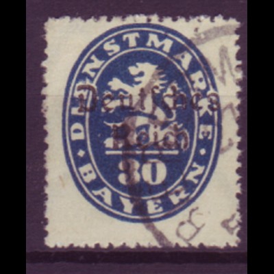 Deutsches Reich Dienst D 38 Einzelmarke 30 Pf gestempelt /1