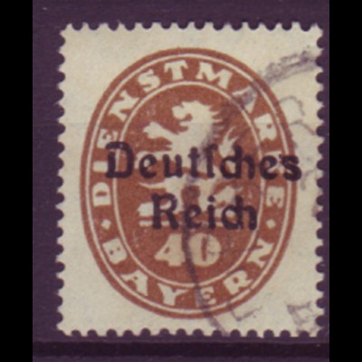 Deutsches Reich Dienst D 39 Einzelmarke 40 Pf gestempelt /1