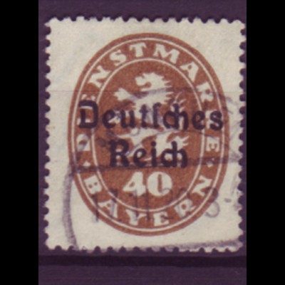 Deutsches Reich Dienst D 39 Einzelmarke 40 Pf gestempelt /5