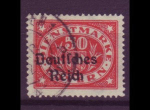 Deutsches Reich Dienst D 40 Einzelmarke 50 Pf gestempelt /3