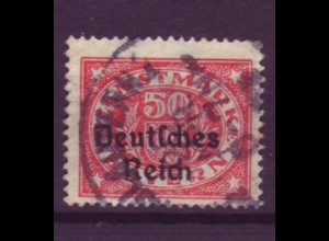 Deutsches Reich Dienst D 40 Einzelmarke 50 Pf gestempelt /4