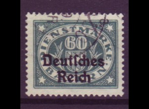 Deutsches Reich Dienst D 41 Einzelmarke 60 Pf gestempelt /2
