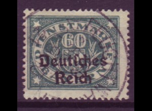 Deutsches Reich Dienst D 41 Einzelmarke 60 Pf gestempelt /4