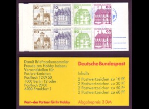 Bund Markenheftchen 23d Burgen + Schlösser 1982 postfrisch 