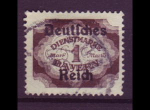 Deutsches Reich Dienst D 46 Einzelmarke 1 M gestempelt /3