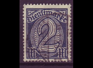 Deutsches Reich Dienst D 32 Einzelmarke 2 M gestempelt /2