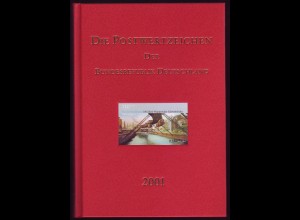 Bund Jahrbuch 2001 postfrisch komplett mit Schwarzdruck