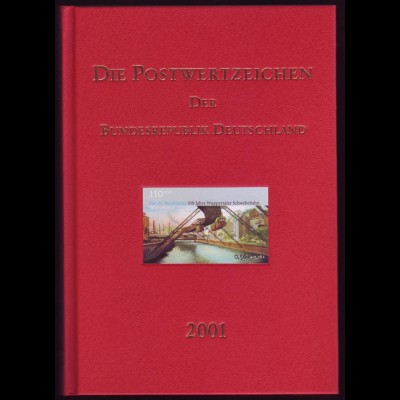Bund Jahrbuch 2001 postfrisch komplett mit Schwarzdruck