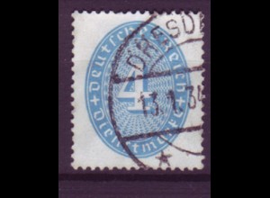 Deutsches Reich Dienst D 127x Einzelmarke 4 Pf gestempelt Dresden /4