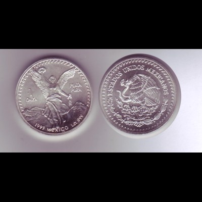 Silbermünze 1 Oz Mexiko Libertad Siegesgöttin 1993 