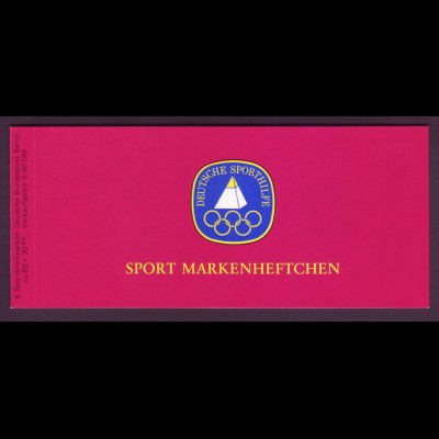 Berlin Markenheftchen Sport 6x 596 60 Pf 1979 postfrisch 