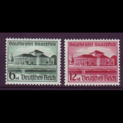 Deutsches Reich 673-674 Eröffnung des Gautheaters 6+4 Pf + 12+8 Pf postfrisch