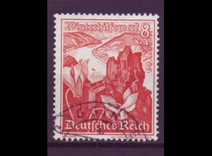 Deutsches Reich 679 Ostmarklandschaften+Alpenblumen 8+4 Pf gestempelt