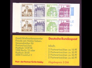 Bund Markenheftchen 23e Burgen + Schlösser 1982 postfrisch 